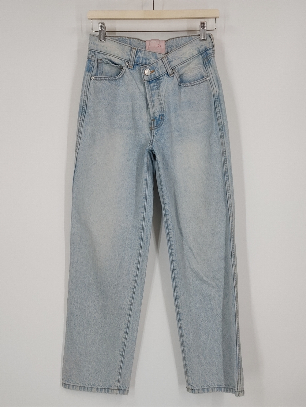 Revice Crossover Cinched Waist Jeans